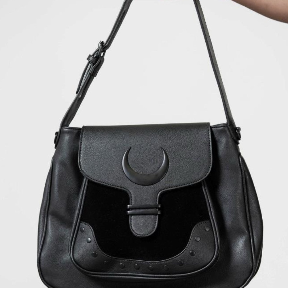 Killstar Faux Leather Sacred Moon Satchel-NWT